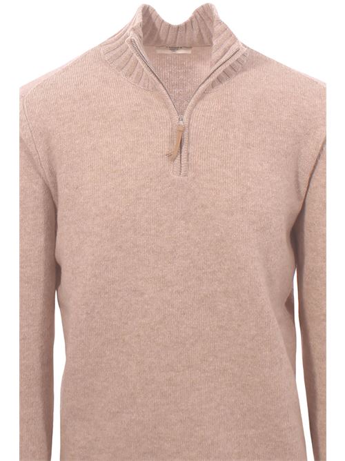 wool mock turtleneck with zip BECOME | 53359028