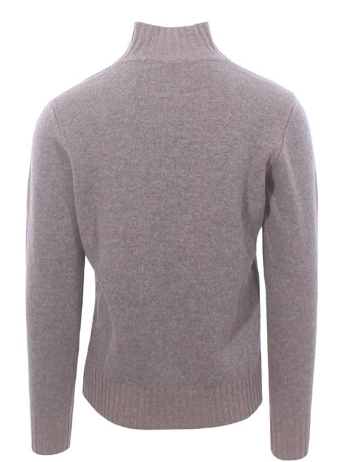 wool mock turtleneck with zip BECOME | 53359038