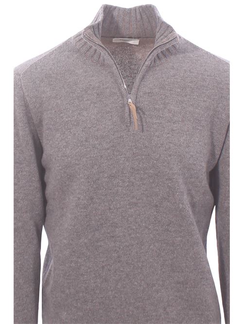wool mock turtleneck with zip BECOME | 53359038