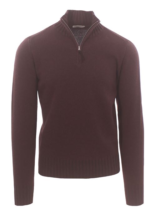 wool mock turtleneck with zip BECOME | 53359068