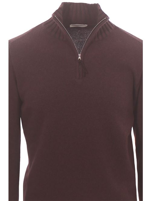 wool mock turtleneck with zip BECOME | 53359068