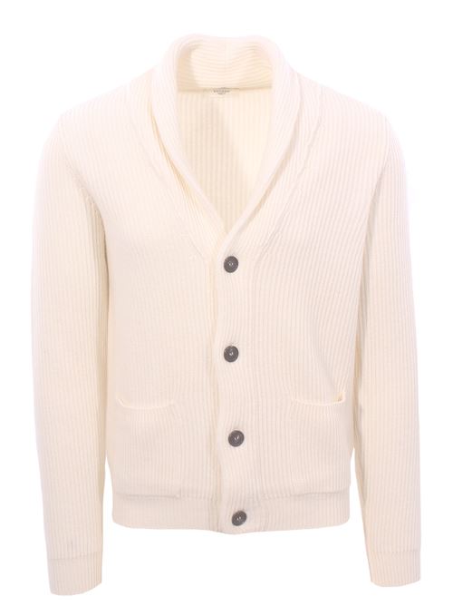 ribbed cardigan BECOME | 54236421