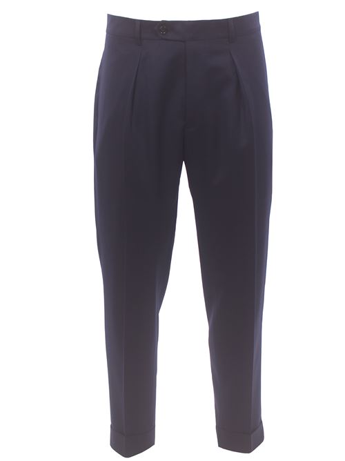 light flannel pants BERWICH | CHIAIA-VB8996NAVY