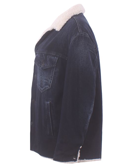 Denim jacket with faux fur DONDUP | DJ810DDDF0310DMS2800