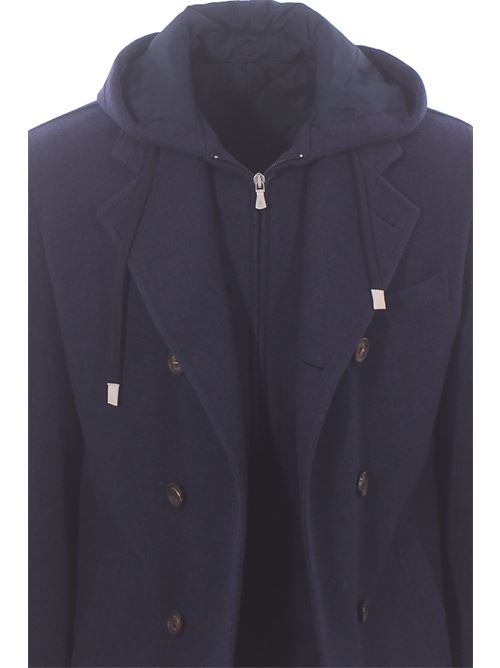 double breasted wool peacot ELEVENTY | N75CAPN05-TES0H11111N