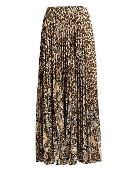 Long pleated skirt with animal print ETRO | WRFA017999SPS19X0823