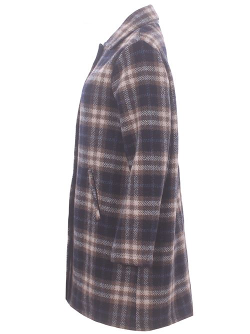 virgin wool checked coat EWOOLUZIONE | CATHERINEMTE022