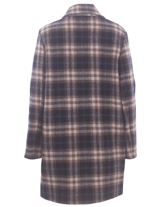 virgin wool checked coat EWOOLUZIONE | CATHERINEMTE022