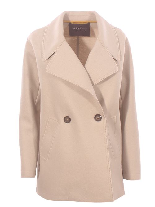 double breasted wool heavy jacket EWOOLUZIONE | SANDRADKAMFE082