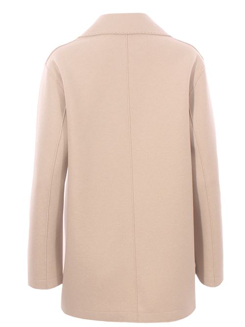 double breasted wool heavy jacket EWOOLUZIONE | SANDRADKAMFE082
