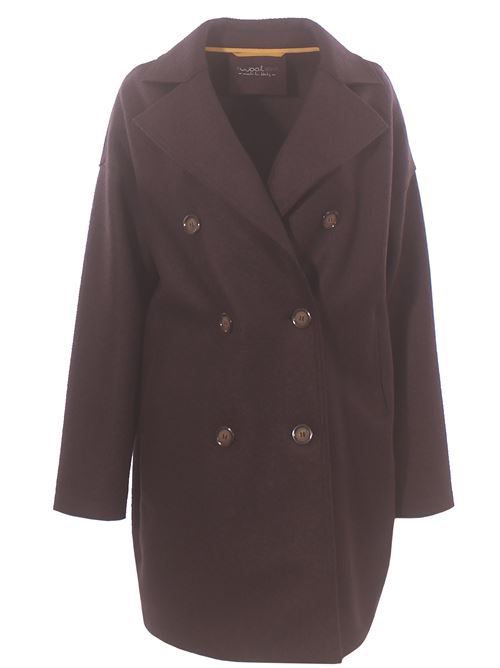 double breasted wool heavy jacket EWOOLUZIONE | SOPHIADKE062