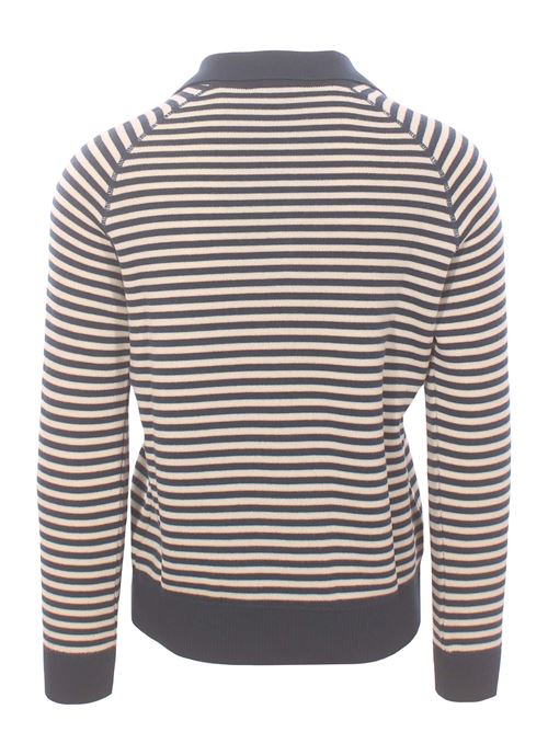 wool and cashmere striped polo GALLIA | GINSBERG150