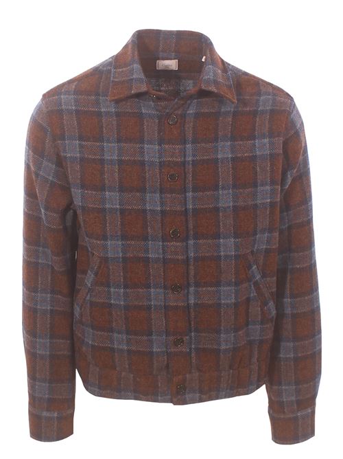 shetland check virgin wool jacket GALLIA | JEA9202