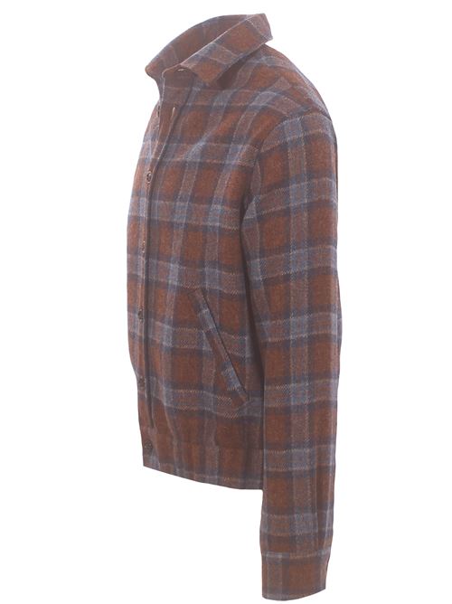 shetland check virgin wool jacket GALLIA | JEA9202