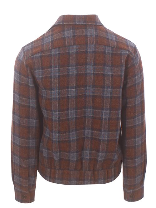 shetland check virgin wool jacket GALLIA | JEA9202