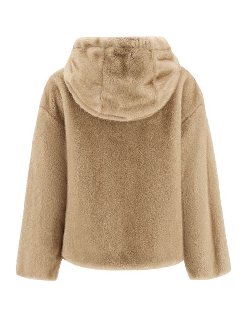 soft faux fur bomber with hood HERNO | GI000318D127391985