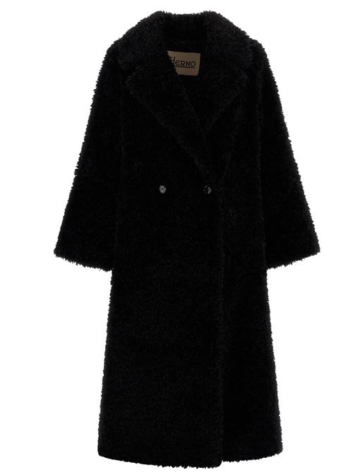 long coat in curly-effect fur touch fabric HERNO | GI000432D124219300