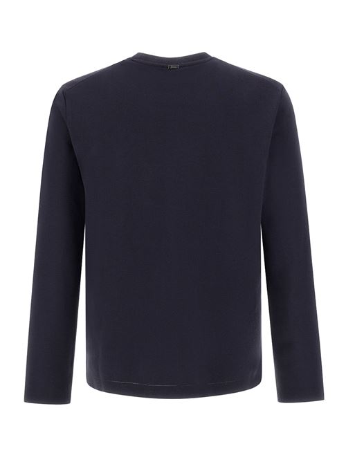 T-shirt in cotone e cashmere HERNO | JG000297U540079200