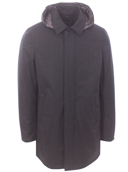 car coat in lana tecnica HERNO | PI001380U334989487