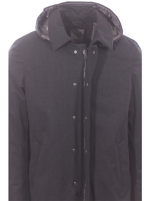 car coat in lana tecnica HERNO | PI001380U334989487