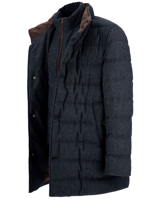 long down jacket in technical wool HERNO | PI001404U332789200