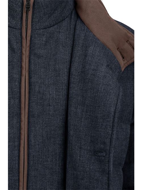 long down jacket in technical wool HERNO | PI001404U332789200