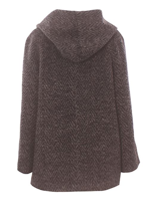 heavy jacket with hood N&L | DS39WELKOM/8NERO