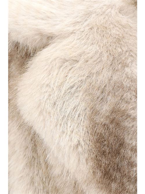 faux fur fox jacket NUDE | 1103W2628659