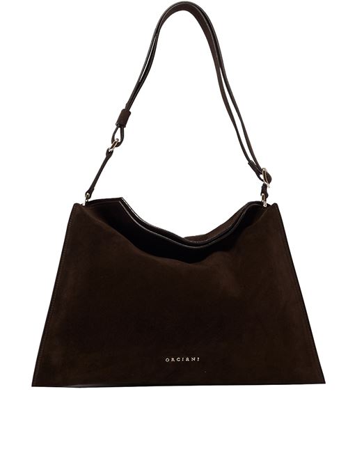 trinity peach oro midi suede shoulder bag ORCIANI | B02231PEACHOROTMORO