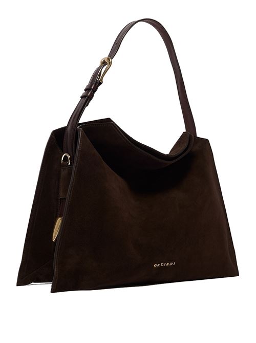 trinity peach oro midi suede shoulder bag ORCIANI | B02231PEACHOROTMORO