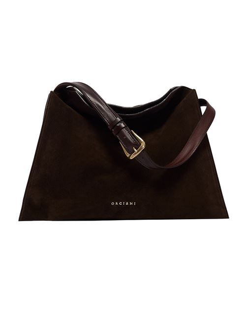trinity peach oro midi suede shoulder bag ORCIANI | B02231PEACHOROTMORO