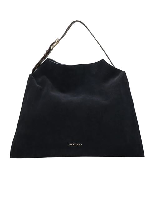 trinity peach oro large suede shoulder bag ORCIANI | B02232PEACHOROBLU