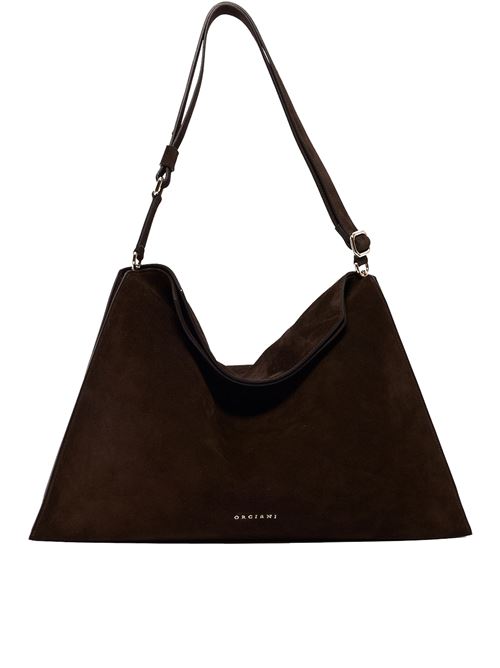 trinity peach oro large suede shoulder bag ORCIANI | B02232PEACHOROTESTADIMORO