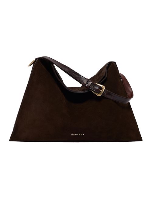trinity peach oro large suede shoulder bag ORCIANI | B02232PEACHOROTESTADIMORO