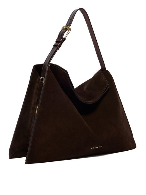 trinity peach oro large suede shoulder bag ORCIANI | B02232PEACHOROTESTADIMORO