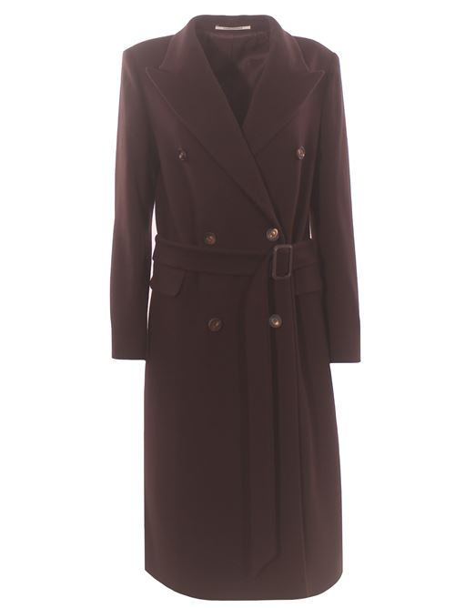 virgin wool and cashmere coat with belt TAGLIATORE | JOLE350001UEM940