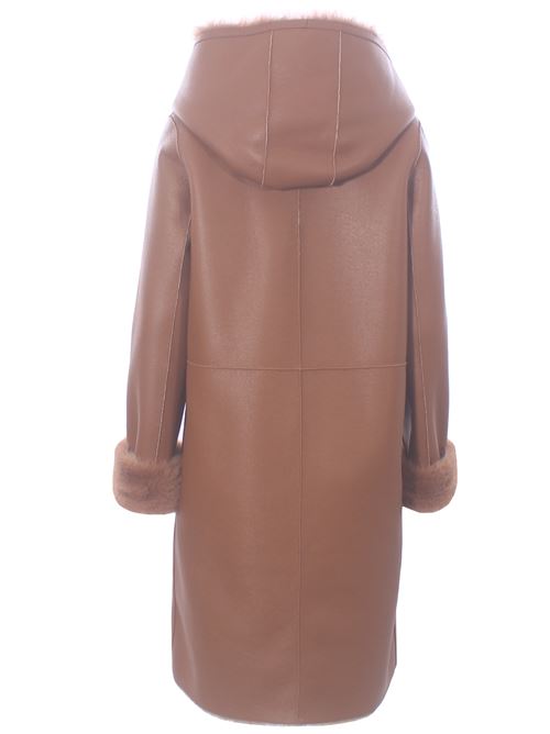 Long reversible faux leather coat VLAB | FW5603337