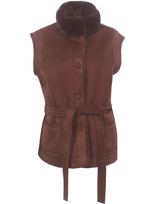 Reversible faux fur waistcoat VLAB | FW6624130