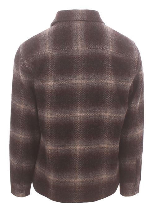 virgin wool checked over shirt XACUS | 31442ML16902