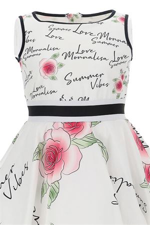 Abito smanicato rose MONNALISA | 11791676589995