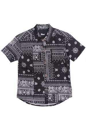 Camicia manica corta SHOE | WILSON44BIANCO-NERO