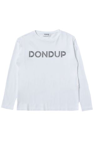T-shirt girocollo in cotone logo DONDUP | DMTS85JE138KD002B002