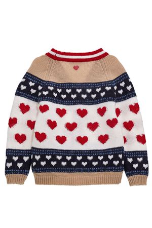 Cardigan in lana cuori MONNALISA | 19080400630256
