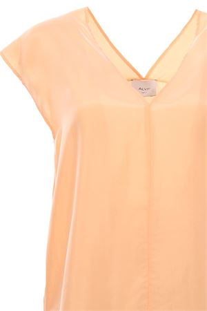 Silk v-neck top ALYSI | 103230P3049APRICOT