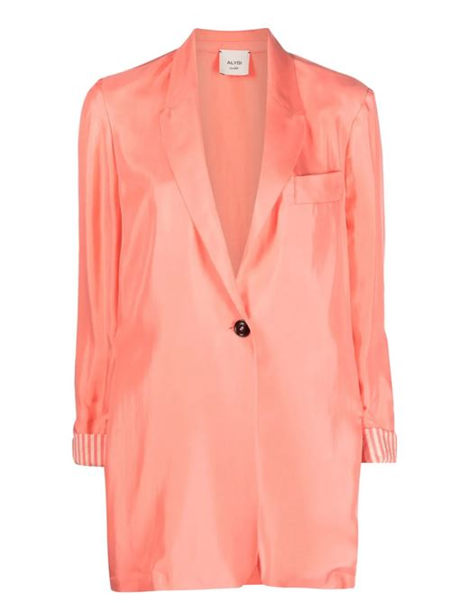 Long silk jacket ALYSI | 103842P3234PEONY