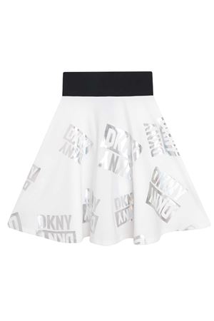 Gonna svasata con logo DKNY | D33609111