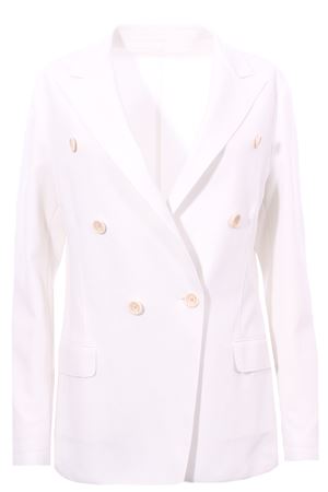 Double breasted jacket raw cut effect ELEVENTY | G80GIAG04TES0A16200