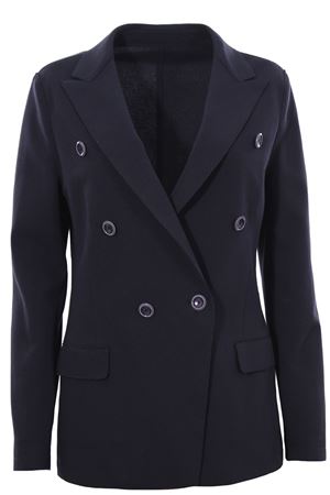 Double breasted jacket raw cut effect ELEVENTY | G80GIAG04TES0A16211