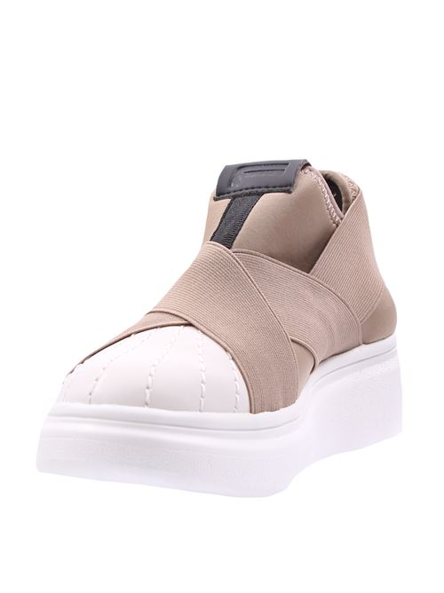 slip on bicolore in tela FESSURA | KID101/MATWHITE-LY