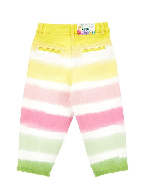 Pantalone multicolor in cotone stretch MONNALISA | 19A41210340084